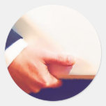 Business Man Holding Laptop or Planner Stickers