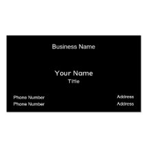 Business Name, Your Name, Title, Phone Number, ... Business Cards