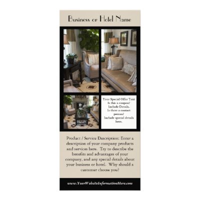 Business or Hotel Rack Cards by cutencomfy