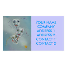 Business - Profile Card - Comedy Tragedy Masks Business Card