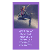 Business Profile Cards - Cosmic Mime (sq) Business Card Template