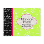 Business Promotional fun chic girly cute postcards