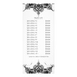 Business Rate Card - Toile Damask Swirl Floral Rack Card