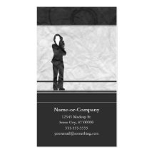 business silhouettes business card template