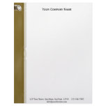 Business Time is Money in Gold and White Letterhead Design