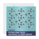 Business water environment energy conference custom invitation