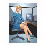 Business Woman, Career Girl Sexy Pinup by Al Rio t-shirts