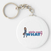 Business Woman Key Chain