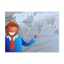 Business World Post Card