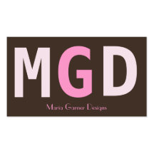 Businesscards modernes de monogramme modèle de carte de visite