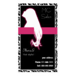 Businesscards roses de salon carte de visite