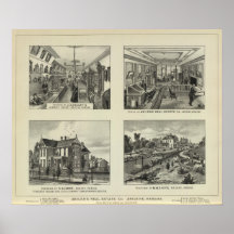 Businesses and Residences, Abilene, Kansas Print
