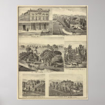 Businesses, residences, San Jose, Mtn View Poster