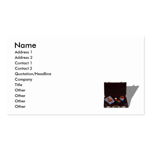 BusinessLunch041209Shadows, Name, Address 1, Ad... Business Card Templates