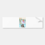 Businessman Officer Worker Climbing Ladder Bumper Stickers