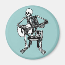 Busker Bones Fridge Magnet