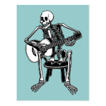 Busker Bones Post Card