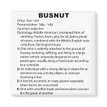 Busnut Definition Magnet