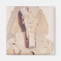 Bust of Amenophis IV from the Temple of Amun Fridge Magnets