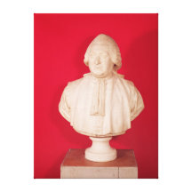 Bust of Chretien Guillaume Gallery Wrapped Canvas