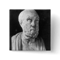 Bust of Hippocrates Pinback Buttons
