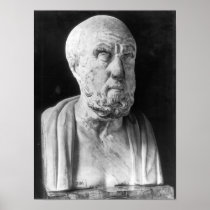 Bust of Hippocrates Poster