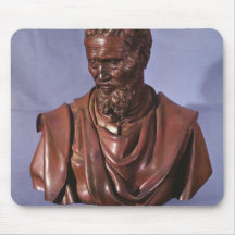 Bust of Michelangelo Buonarroti Mouse Pads