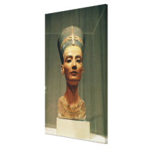Bust of Queen Nefertiti, front view Stretched Canvas Prints