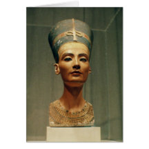 Bust of Queen Nefertiti, front view Greeting Card