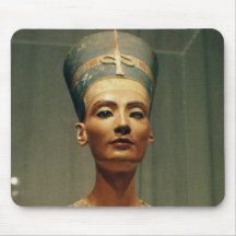 Bust of Queen Nefertiti, front view Mousepads