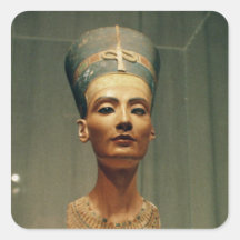 Bust of Queen Nefertiti, front view Stickers