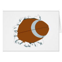Bust Out Football Greeting Card