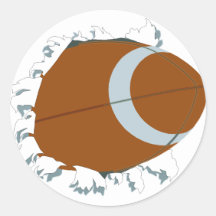 Bust Out Football Sticker