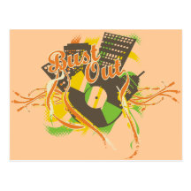 Bust Out Music T-shirts and Gifts Postcard