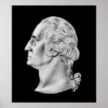 Buste du Président Washington Affiche