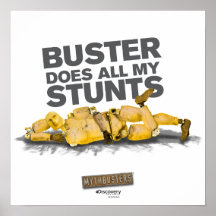 Buster Does all my Stunts Poster