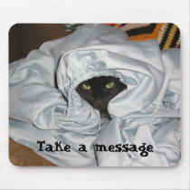 Buster in Bed - mousepad