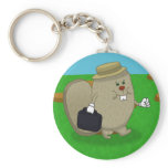 Busy as a beaver keychains
