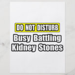 Busy Battling Kidney Stones Flyer Design