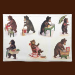 Busy Bears at Work from 1907 placemats