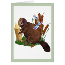 Busy Beaver Greeting Cards