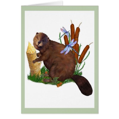 Busy Beaver Greeting Cards by Spice