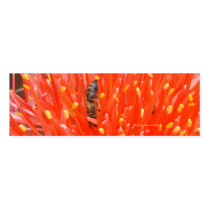 busy bee at work bookmark business card template