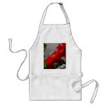 Busy Bee on Red Dahlia Apron