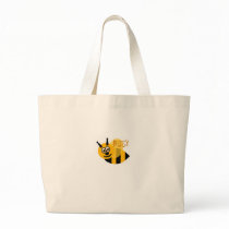 Busy Bumble Bee Cute Tote Bags