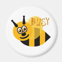 Busy Bumble Bee Cute Fridge Magnet