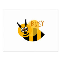 Busy Bumble Bee Cute Postcard