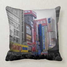Busy intersection in Tokyo Pillow