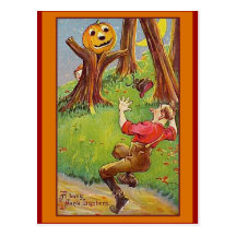Busy Jack O'Lantern Halloween Cards & Postcards