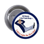 Busy Man Pinback Buttons